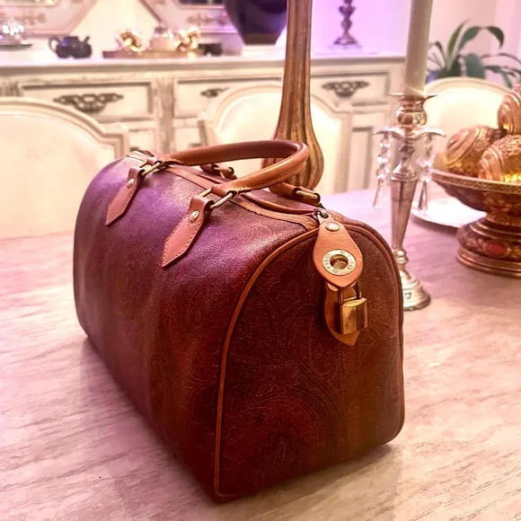 Elegant ETRO BOSTON  Paisley Bag - Picture 5 of 14